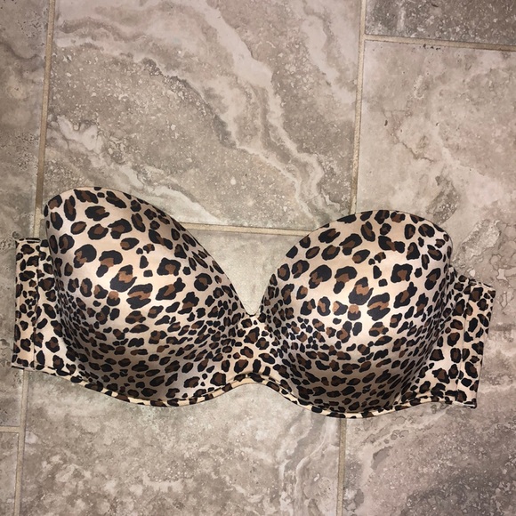 Cacique Other - Cacique Cheetah Strapless Bra with Wire Size 44DD